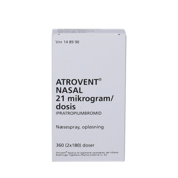 Atrovent nasal næsespray (OR) 2x180 ds Køb på DinApoteker.dk