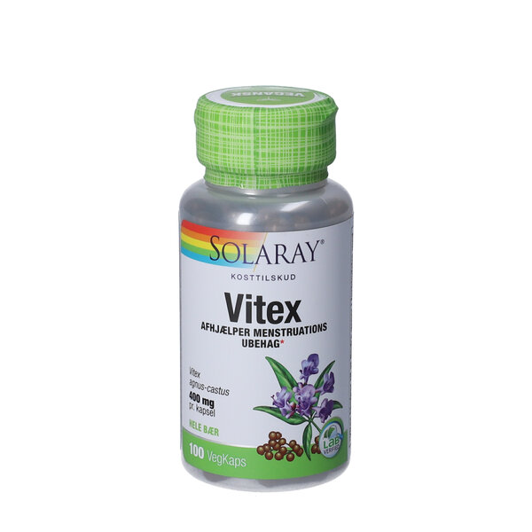 Solaray Vitex kapsler 100 stk. | Køb på DinApoteker.dk